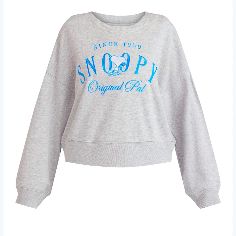 Snoopy Original Women Pal Cropped Sweatshirt